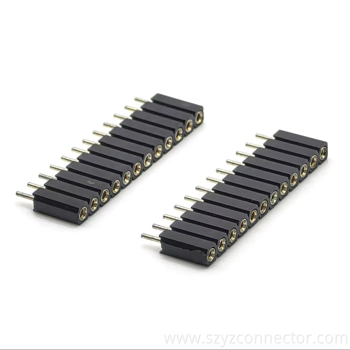 2.54mm Pitch Machined Female Header Connector H7.0mm L12.4mm 1*12P